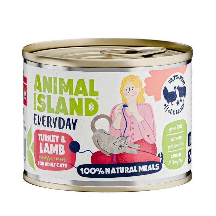 ANIMAL ISLAND Everyday vådfoder til kat – kalkun & lam, 200 g