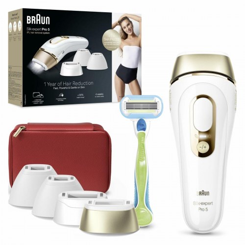Braun Silk·expert Pro 5 PL5382 IPL hårfjerner - hvid/guld