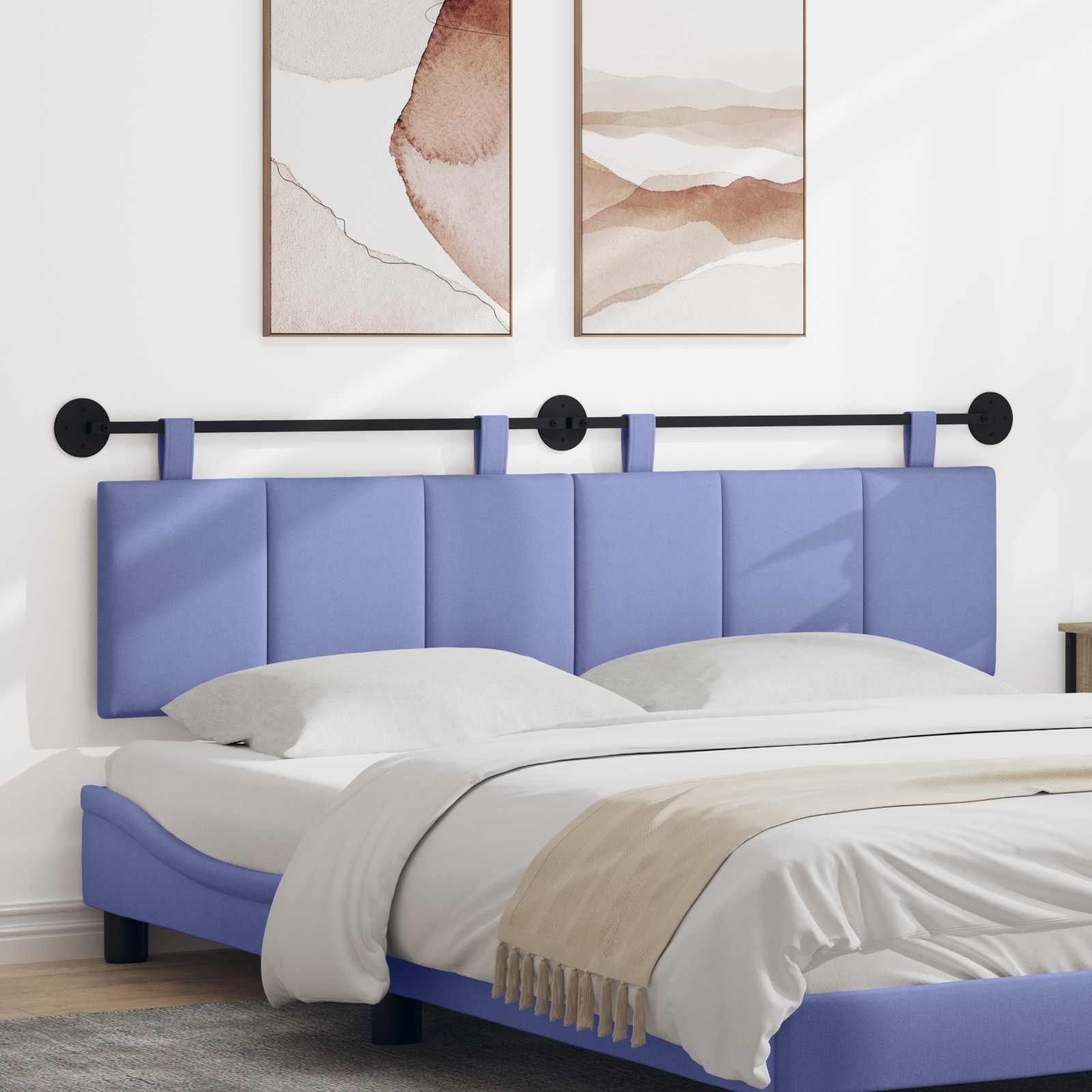 Hængende Hovedgavl Vægmonteret Jeans blå 170 x 55 x 5 cm Stof