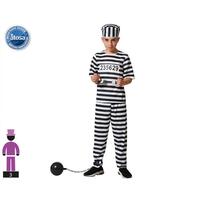Kostume til børn Fange mand Multifarvet 10-12 år
