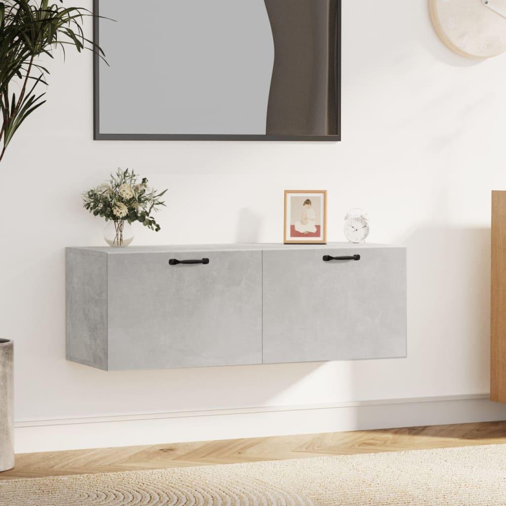 Vægskab 100 × 36,5 × 35 cm i konstrueret træ - betongrå