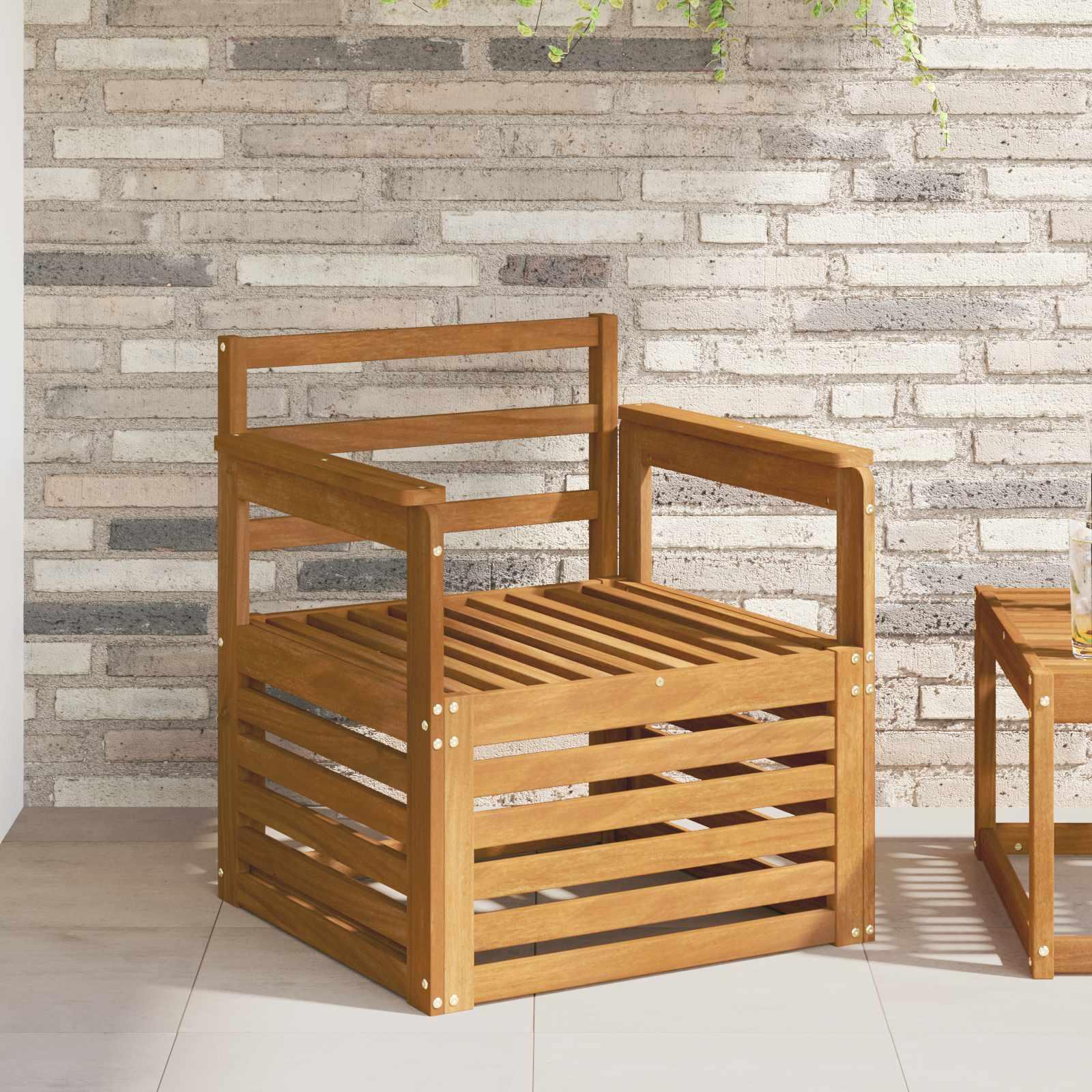 Udendørs Sofagruppe 67 X 63 X 73 Cm - Naturfarvet / Åben ramme