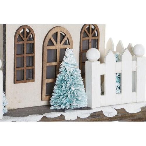 Julepynt Kirke Træ (21 x 17 x 36 cm)