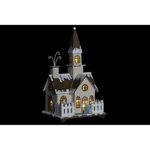 Julepynt Kirke Træ (21 x 17 x 36 cm)