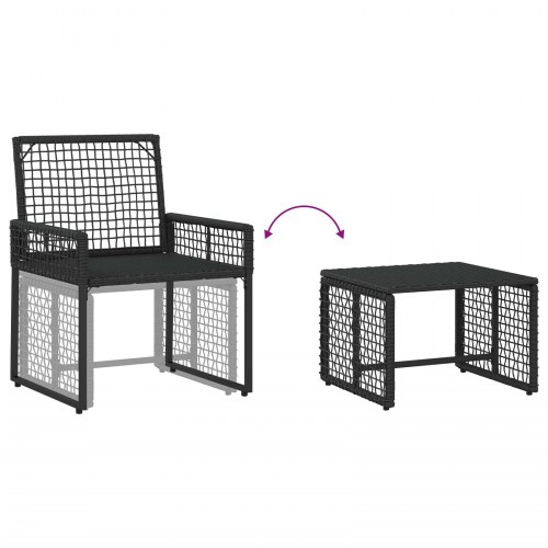 Have møbel sæt med pude stål