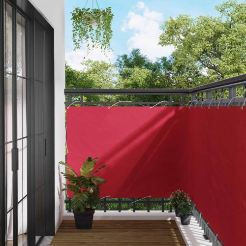 Altan skærm i oxford-stof - bordeaux 110 × 400 cm