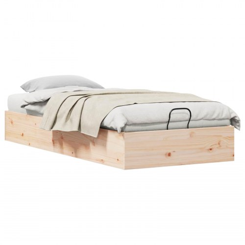 Otmansengestel med opbevaring 2 stk Naturfarvet 70 x 190 cm