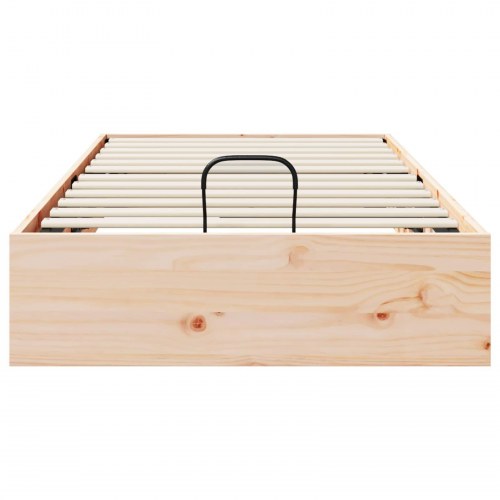 Otmansengestel med opbevaring 2 stk Naturfarvet 70 x 190 cm