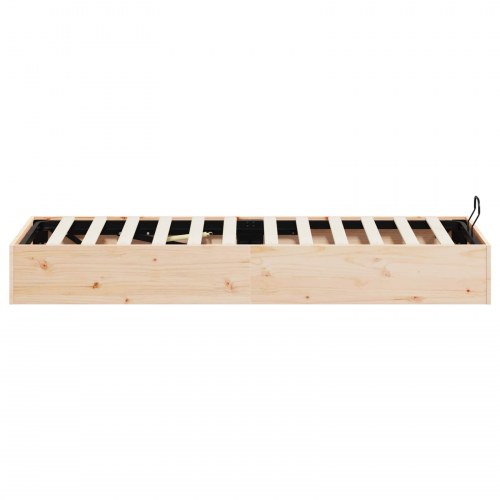 Otmansengestel med opbevaring 2 stk Naturfarvet 70 x 190 cm