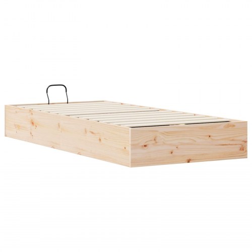 Otmansengestel med opbevaring 2 stk Naturfarvet 70 x 190 cm