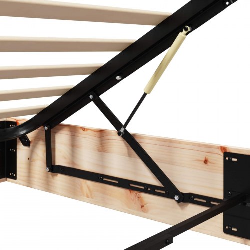 Otmansengestel med opbevaring 2 stk Naturfarvet 70 x 190 cm