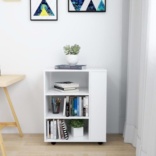 Rulleskab 60 x 35 x 75 cm - hvid