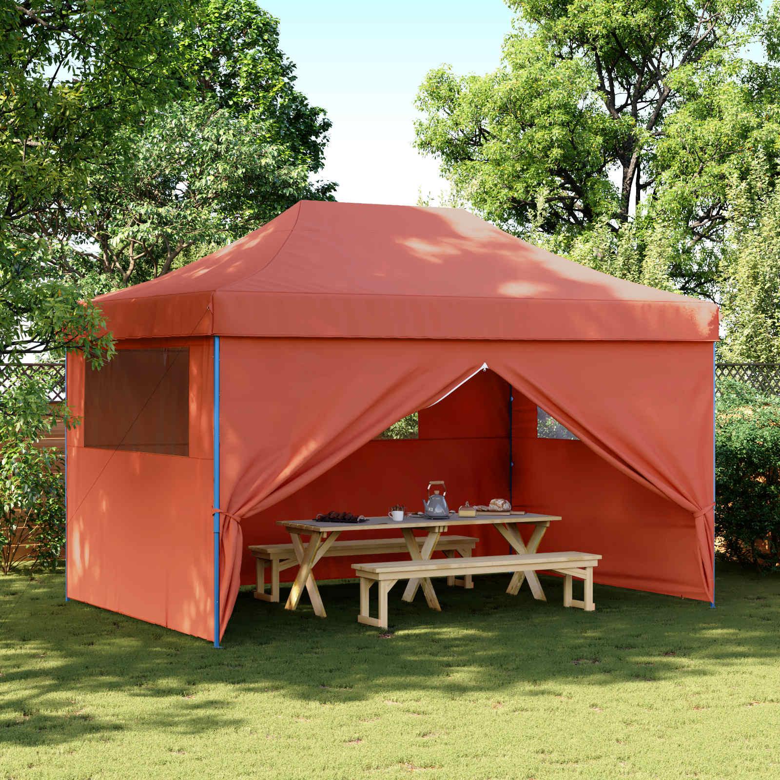 Partytelt pop-up i oxfordstof - terrakotta 292 × 440 × 315 cm