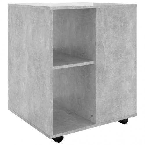 Rulleskab i konstrueret træ 60×53×72 cm - betongrå