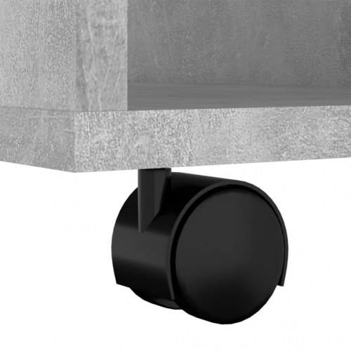 Rulleskab i konstrueret træ 60×53×72 cm - betongrå
