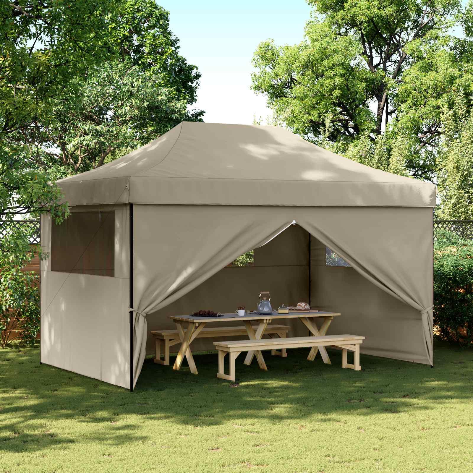 Party Tent Gråbrun 292 x 440 x 315 cm Oxford stof