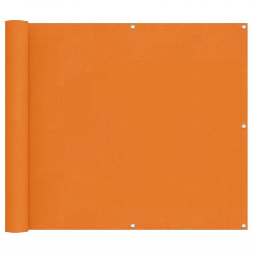 Altan skærm i oxfordstof - orange 100 × 800 cm