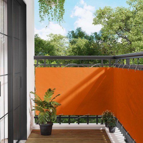 Altan skærm i oxford-stof - orange 100 × 600 cm