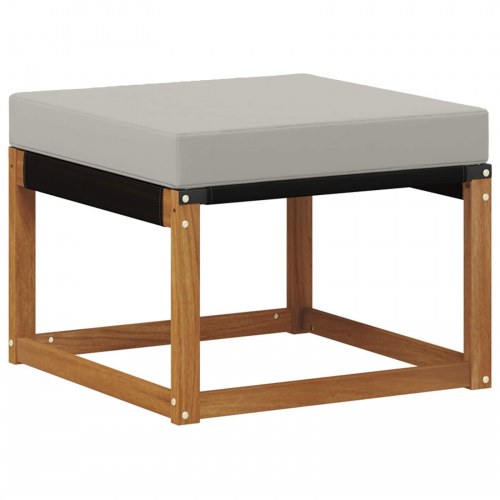 Udendørs sofagruppe med pude 4 stk Naturlig og Lys Grå