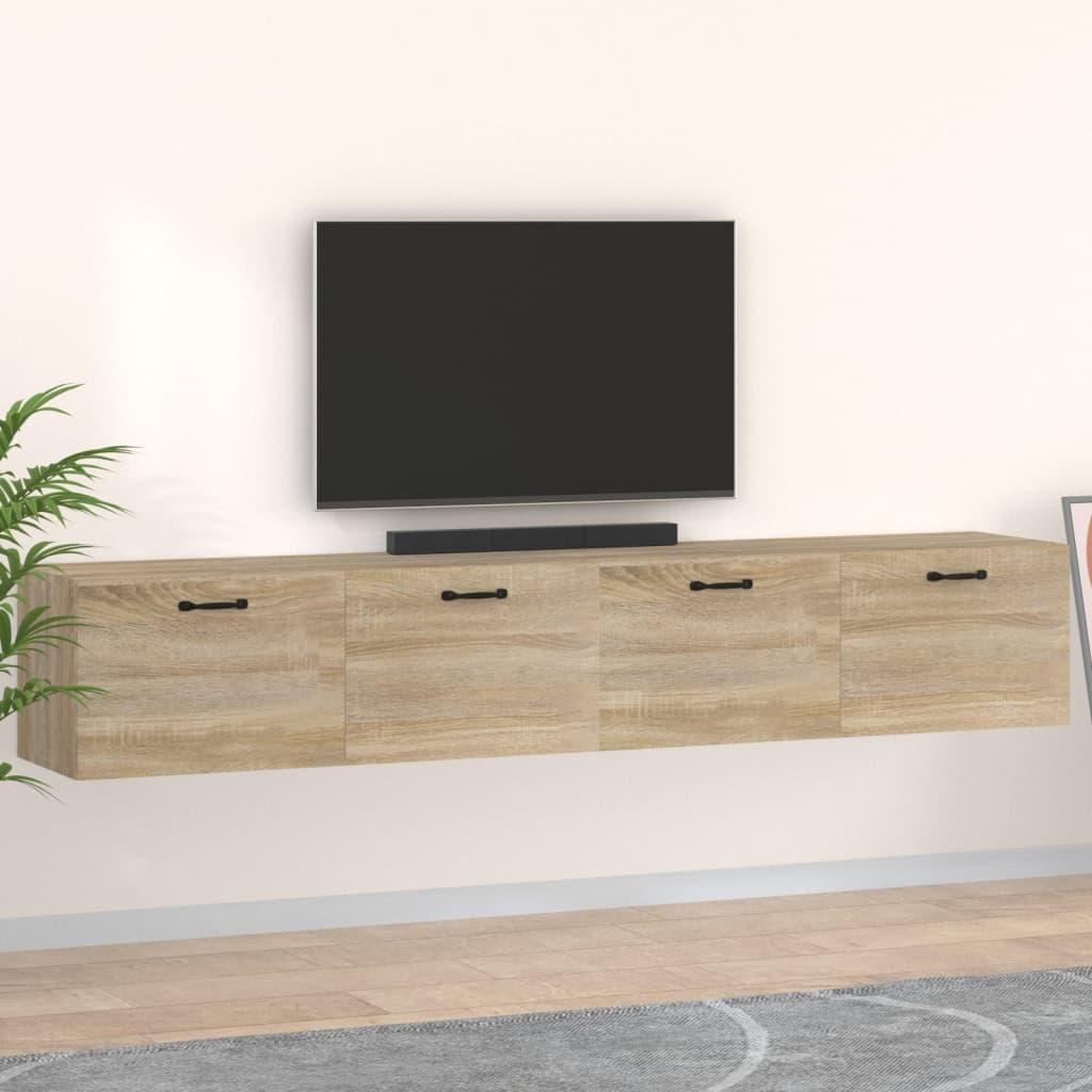 vidaXL vægskabe 2 stk. 100x36,5x35 cm konstrueret træ sonoma-eg