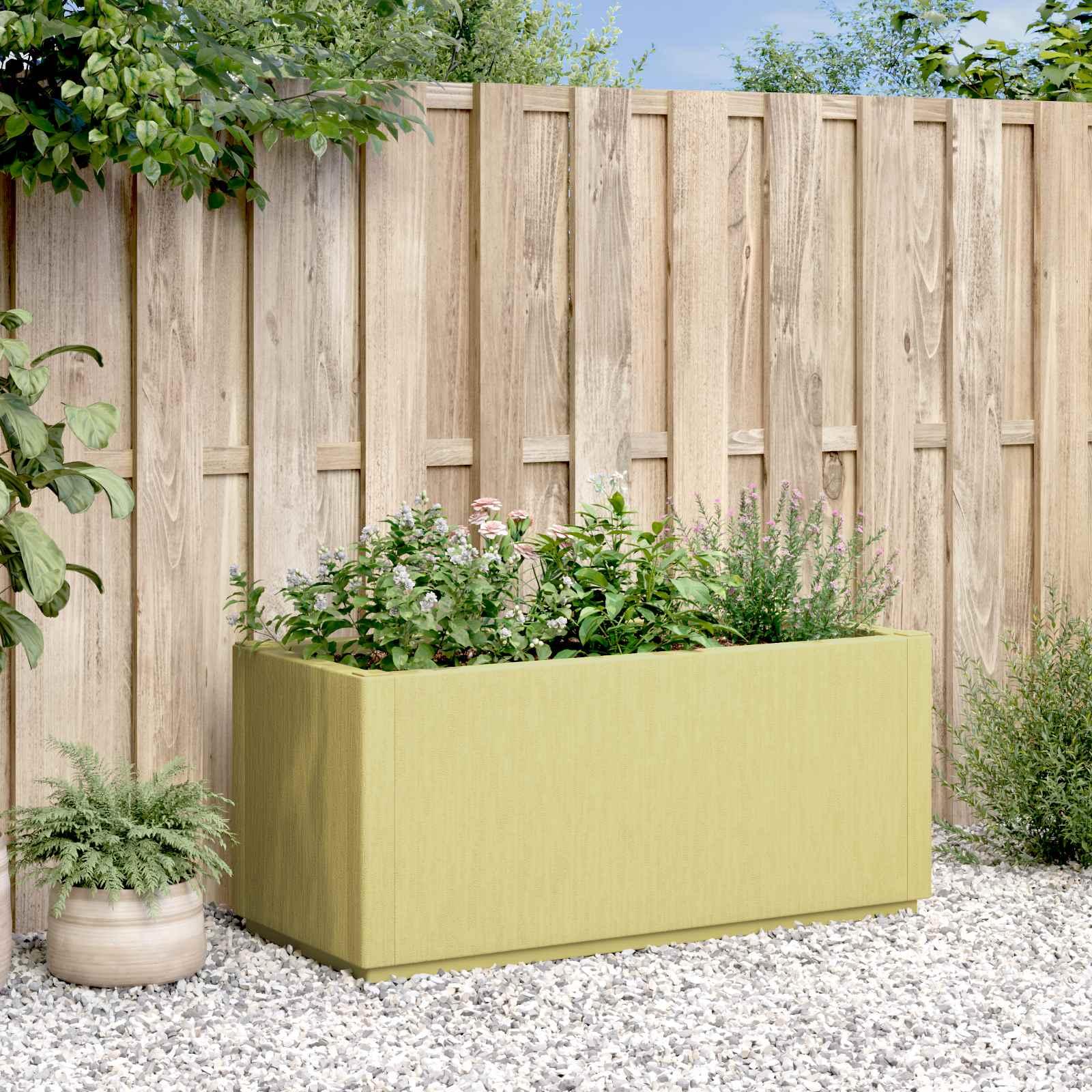 Haveblomsterkasse Grøn 80 x 36 x 35 cm Polypropylen