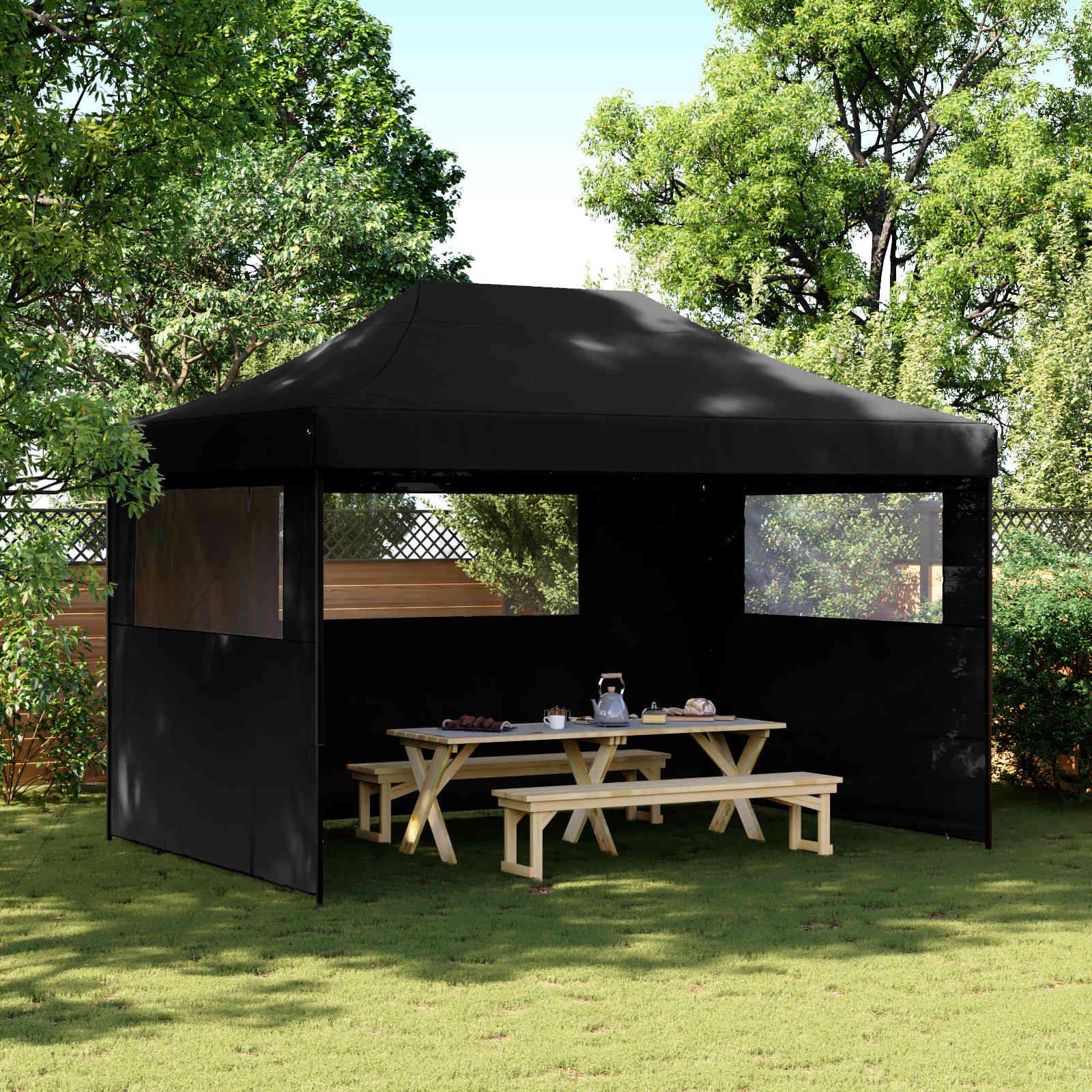 Party Tent Sort 279 x 410 x 315 cm Oxford stof