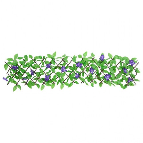 Espalier med kunstig vedbend 180×20 cm - udvideligt, grøn