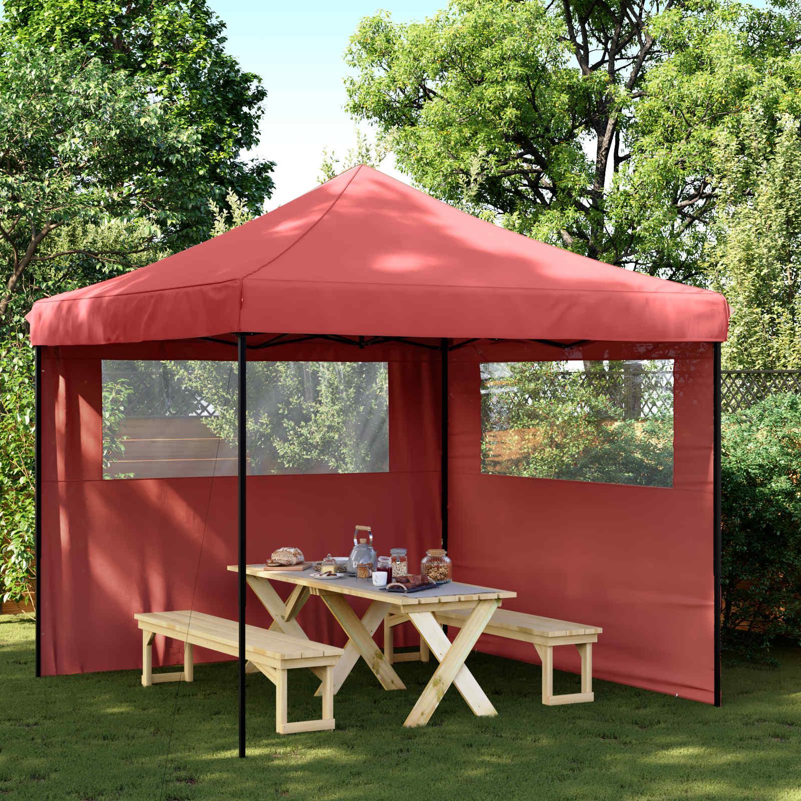 Party telt pop-up - bordeaux 292 Ã 292 Ã 315 cm i Oxford-stof