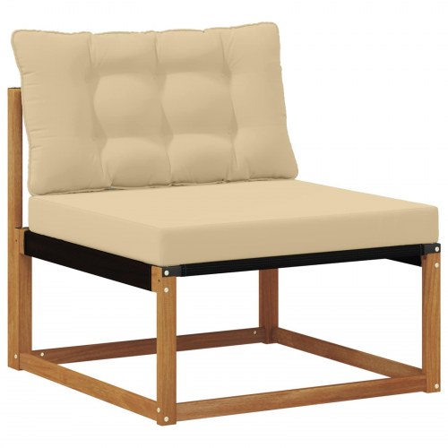 Udendørs sofagruppe med pude 4 stk Naturlig og Beige