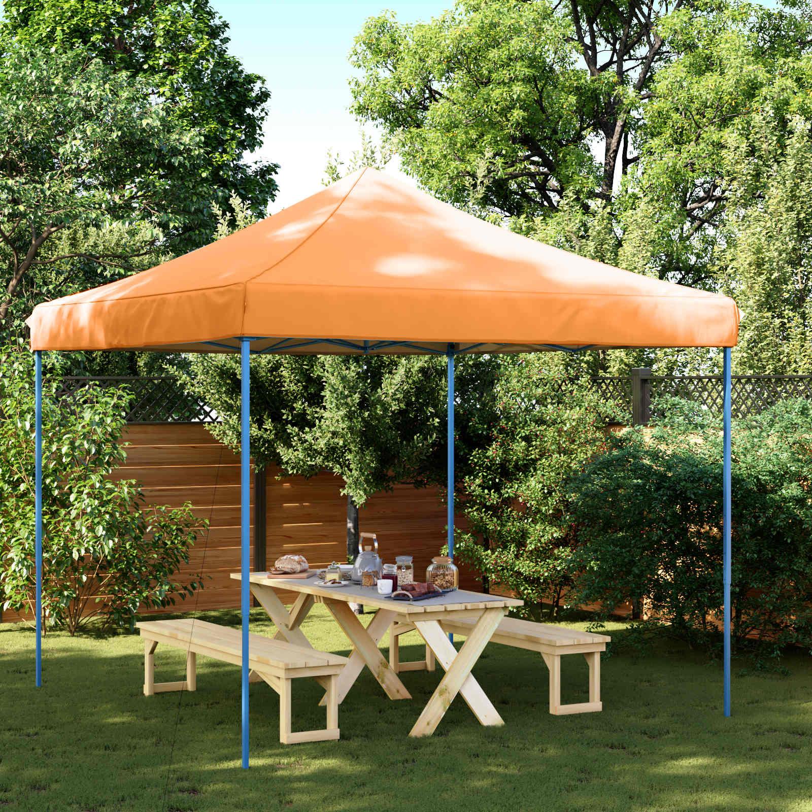 Party telt pop-up - orange 292 Ã 292 Ã 315 cm i Oxford-stof