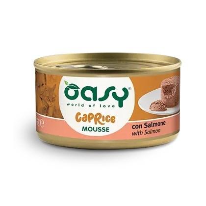 Oasy Caprice Mousse med laks – vådfoder til kat, 85 g