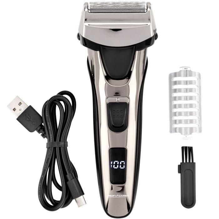 ProfiCare PC-HR 3140 foliebarbermaskine - sort/krom med pop-up trimmer