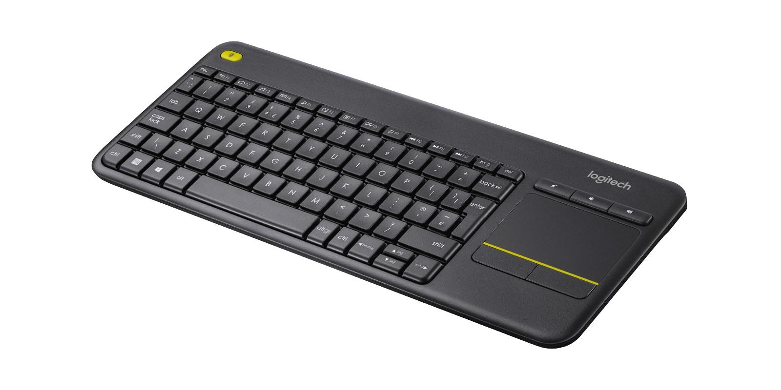 Logitech K400 Plus trådløst touch-tastatur - sort billede