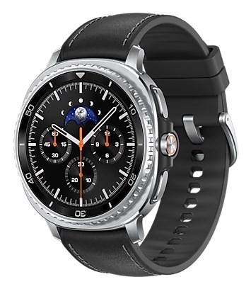 Samsung Galaxy Watch 8 Classic 46 mm – 1,3" Super AMOLED, 4G, sølv/sort billede