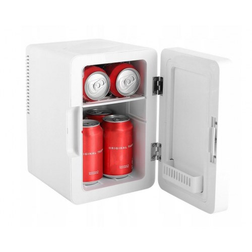 Elle 6 l hvidt mini-køleskab med LED makeupspejl