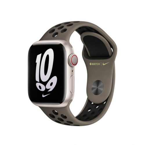 Apple 41 mm Nike Sport-rem – Olive Grey/Black