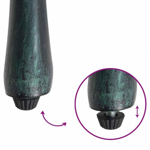 Have Spisebordssæt 5 stk Grøn Aluminium