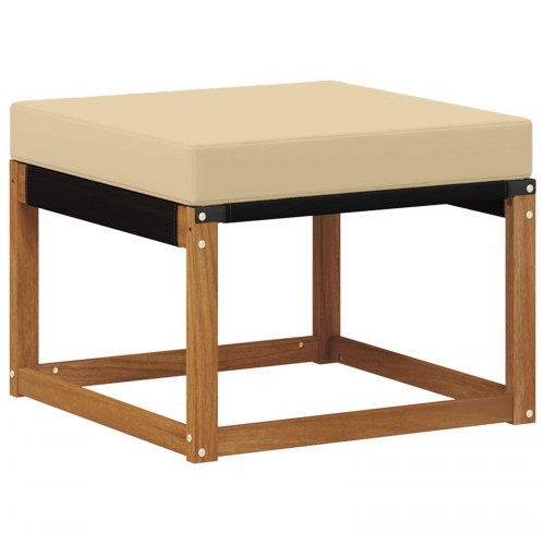 Udendørs sofagruppe med pude 6 stk Naturlig og Beige