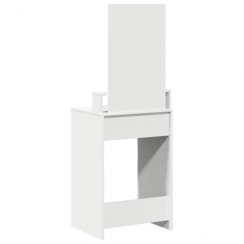 Dressingbord med skuffe Hvid 50 x 41 x 140 cm Konstrueret træ
