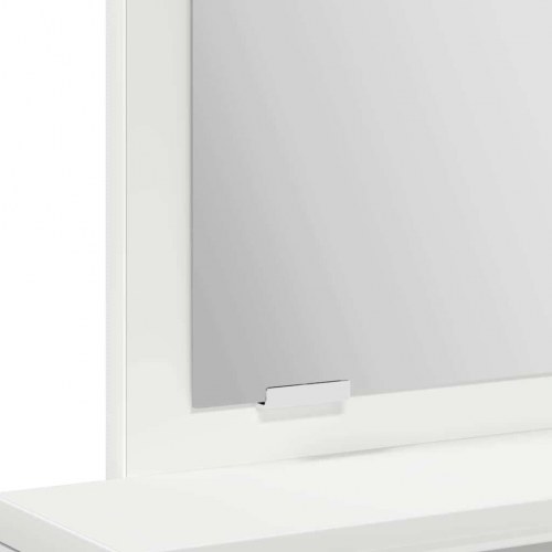Dressingbord med skuffe Hvid 50 x 41 x 140 cm Konstrueret træ