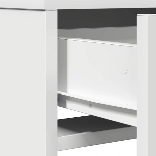Dressingbord med skuffe Hvid 50 x 41 x 140 cm Konstrueret træ
