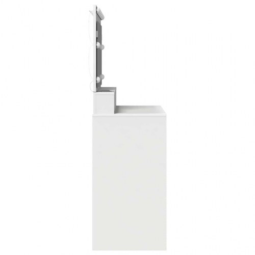 Makeupbord med hylde Hvid 100 x 41 x 135 cm Konstrueret træ