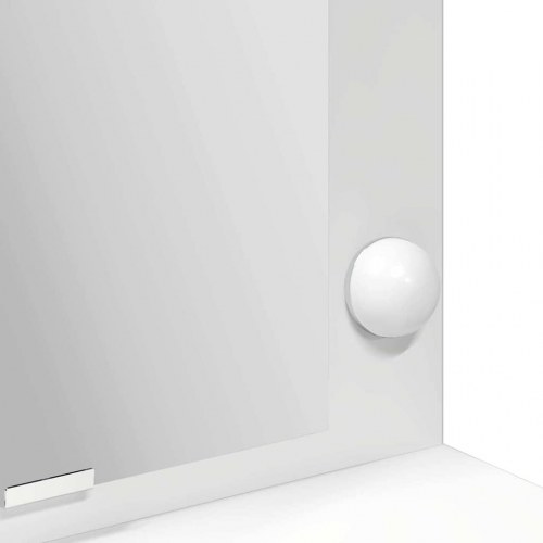 Makeupbord med hylde Hvid 100 x 41 x 135 cm Konstrueret træ