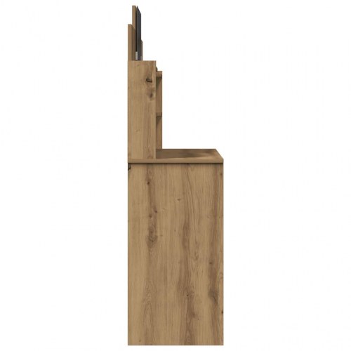 Makeupbord med spejl 96x39x142 cm - kunsteg