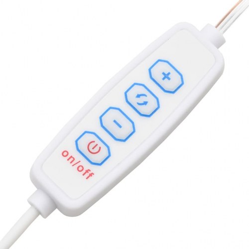 Makeupbord med LED-lys 90x42x132,5 cm sort