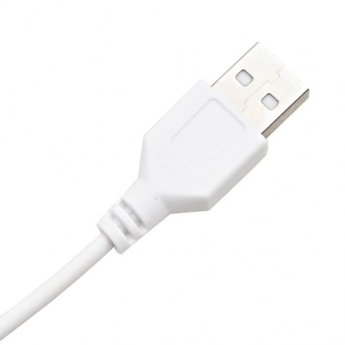 Makeupbord med LED-lys 74,5x40x141 cm hvid højglans