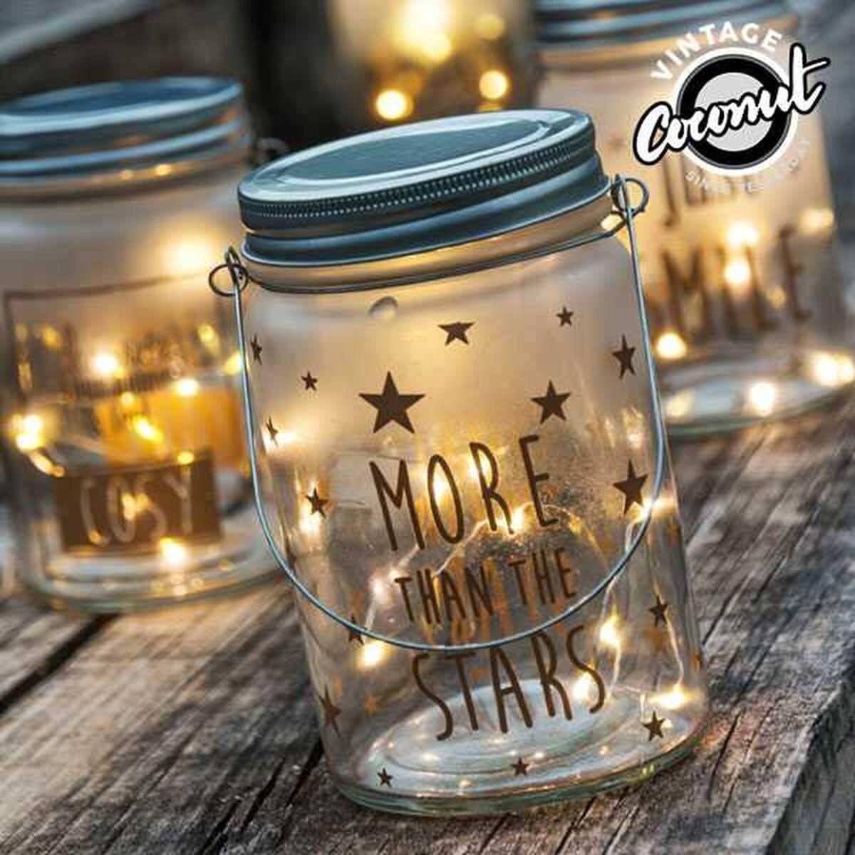 LED-lysglas Vintage Coconut - Cool dekorationslampe