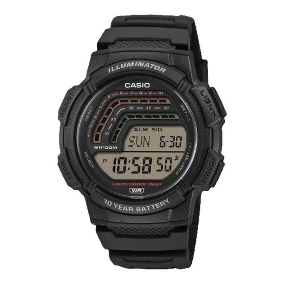 Casio WS-1800-1AVEF herreur - sort digital armbåndsur til mænd