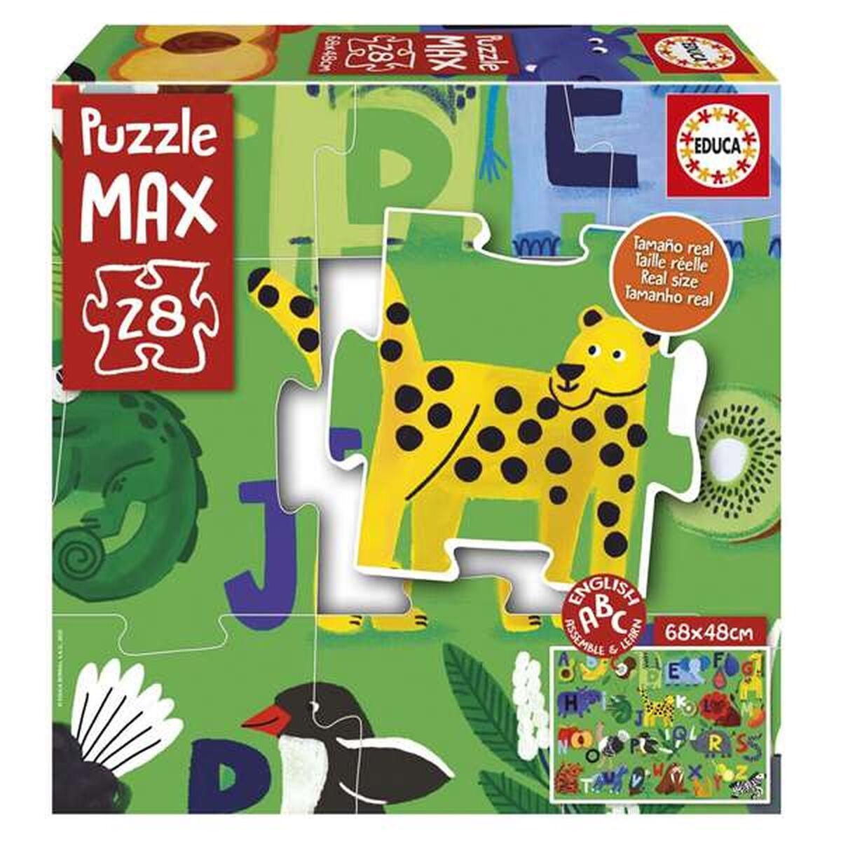Educa Puzzle MAX Alphabet Nature - puslespil 28 dele