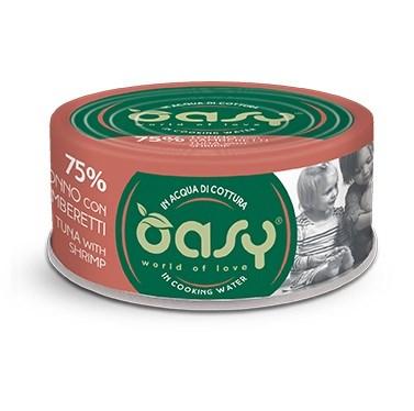 Oasy More Love vådfoder til kat – tun med rejer, 70 g